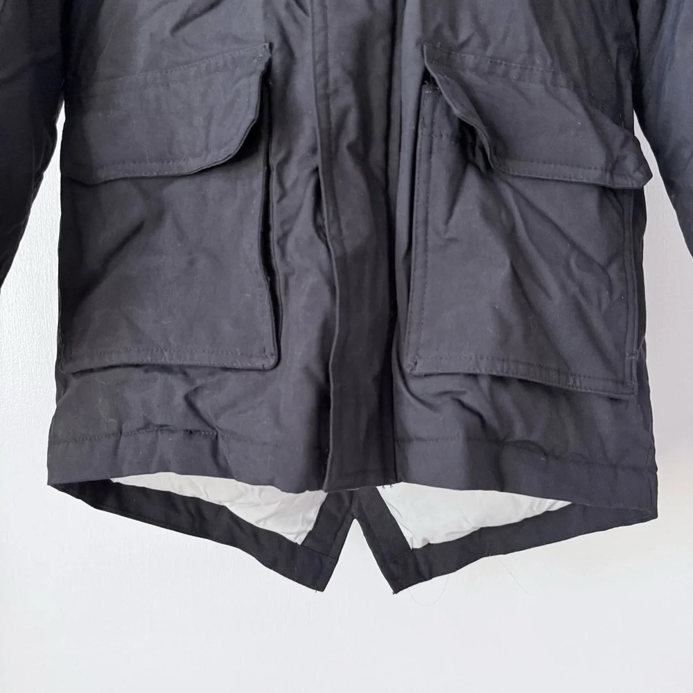 Eddie Bauer Superior Down Parka with Fur Trim Hood in Black - Picture 10 of 16